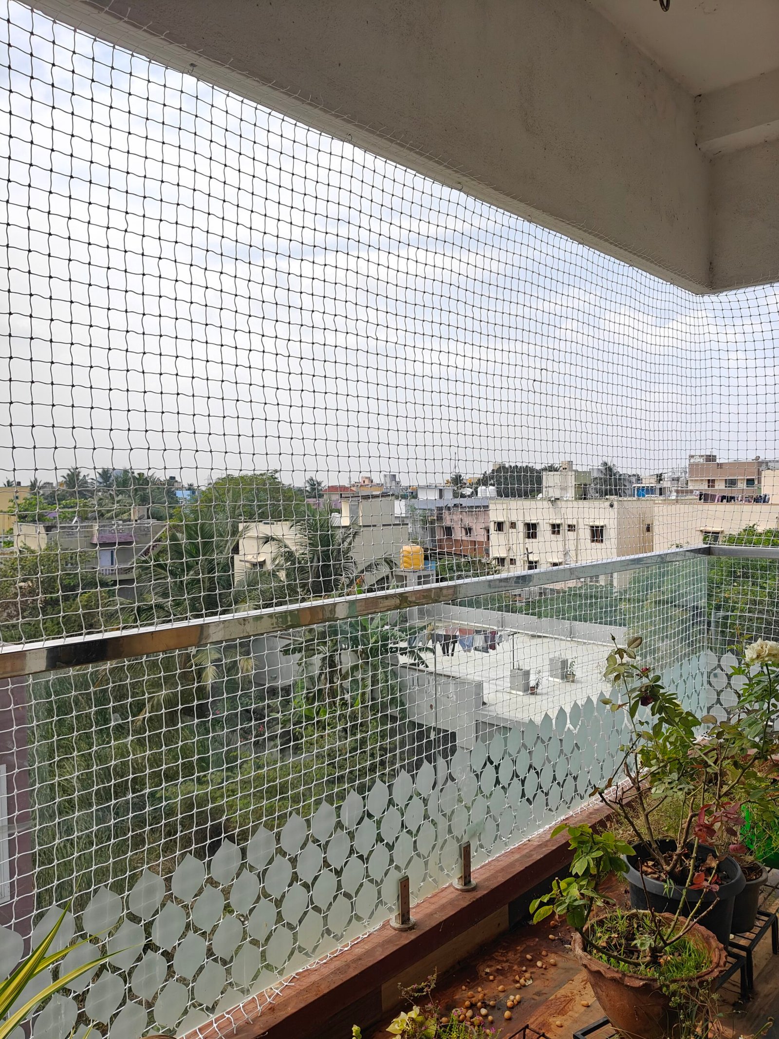 Safety Nets in Chennai installed on residential balcony